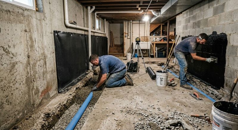 Wall Waterproofing in Fredericksburg, VA