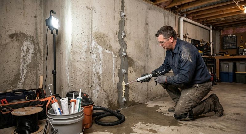 Wet Basement Repair in Fredericksburg, VA